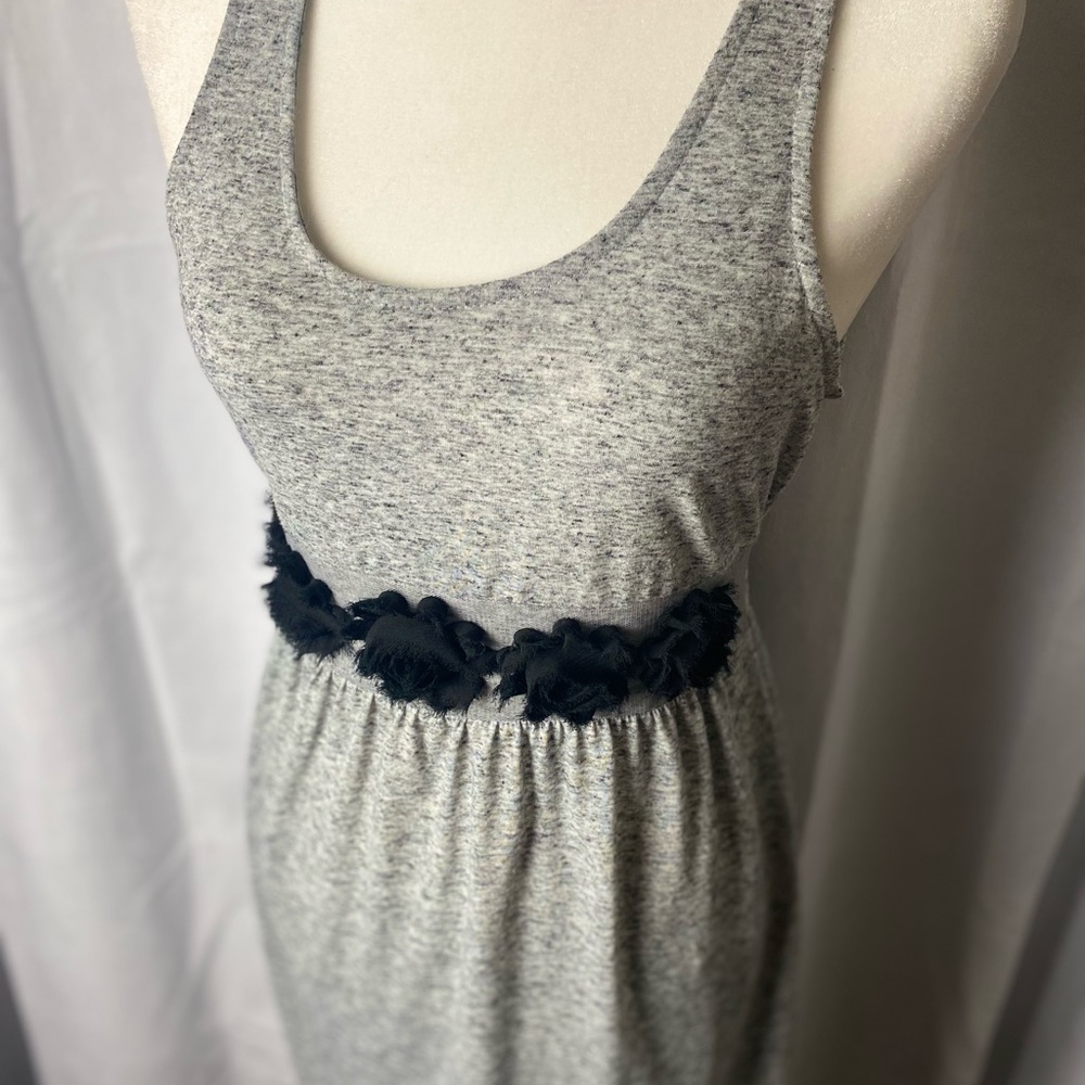 BUTTONS grey & black cotton dress.